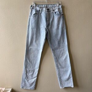 Wrangler Acid Washed Blue Straight Jeans